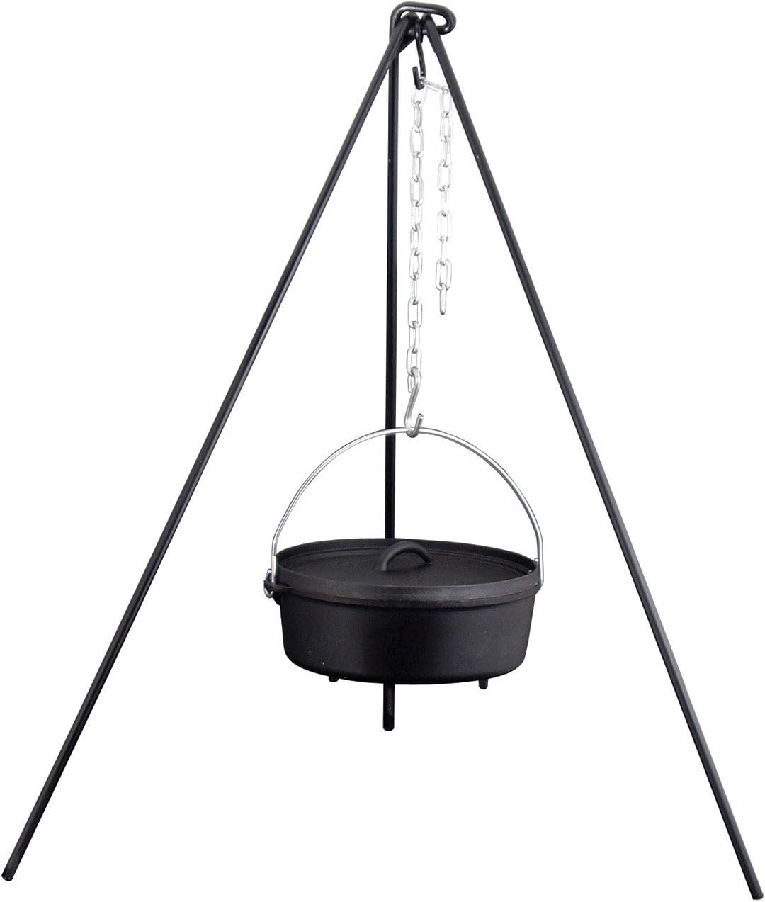 Campfire Dutch Oven Tripod – Heavy-Duty Adjustable Outdoor Cooking Stand (50")