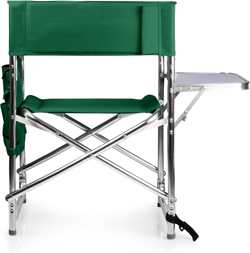 Portable Sports Chair with Side Table & Storage Caddy – Lightweight Folding Camping Chair for Adults