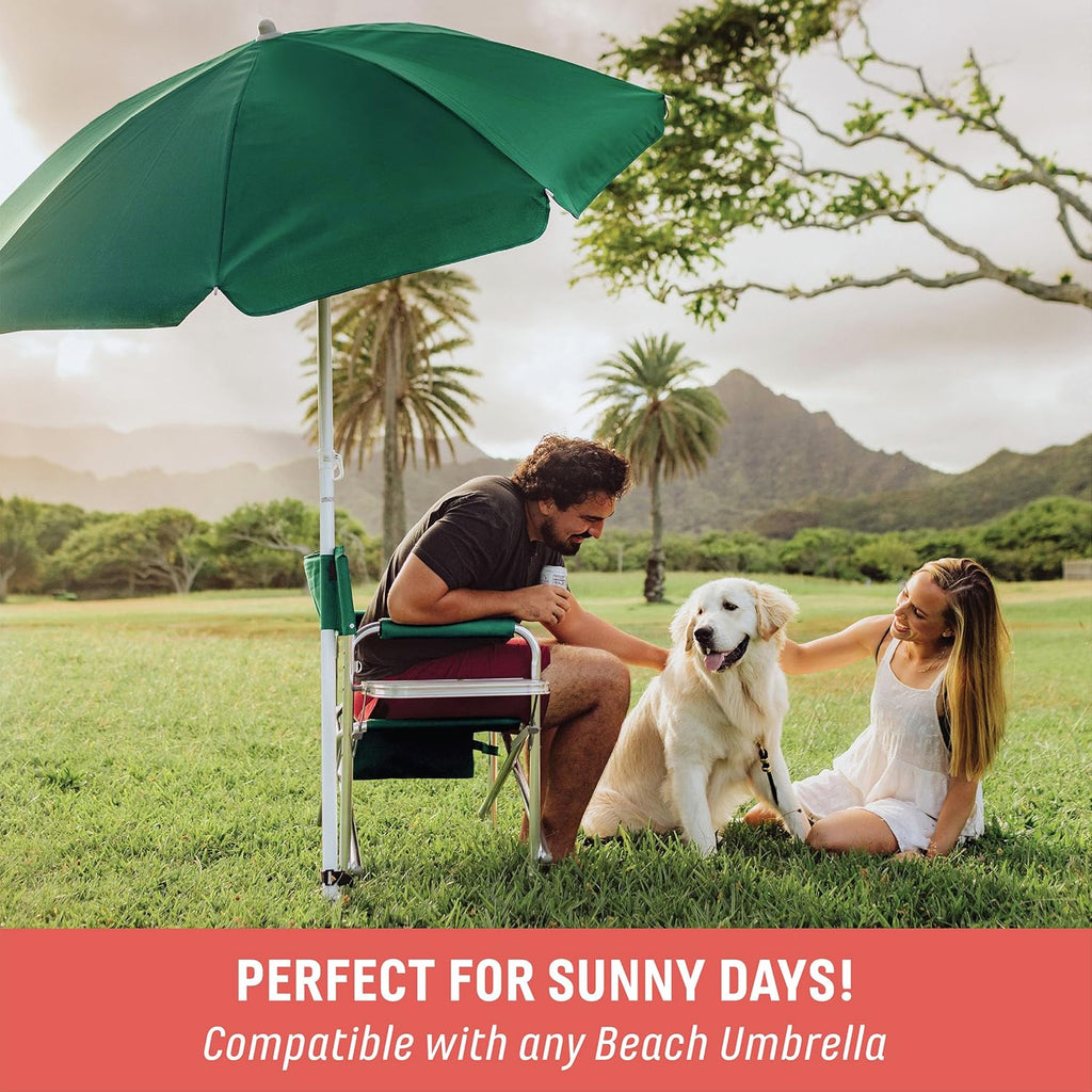Portable Sports Chair with Side Table & Storage Caddy – Lightweight Folding Camping Chair for Adults